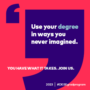 Use your degree in ways you never imagine #desegradprogram