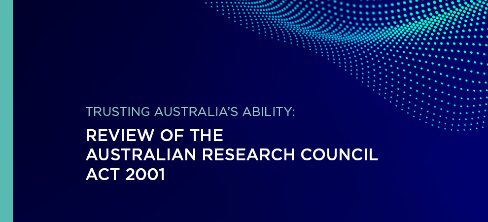 Review of the Australian Research Council Act 2001 Banner Image