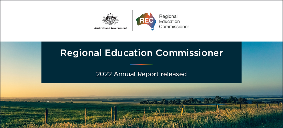 Regional Education Commissioner 2022 Annual Report now available Banner Image