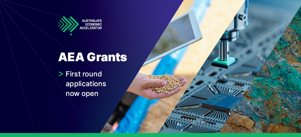 AEA Grants First round applications now open with engineering images.