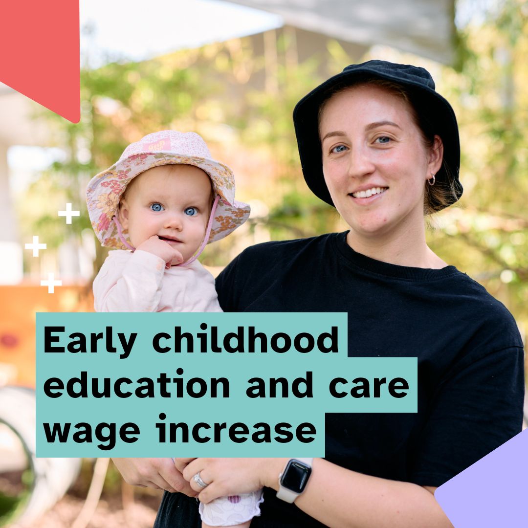 Early childhood education and care wage increase - social media tile