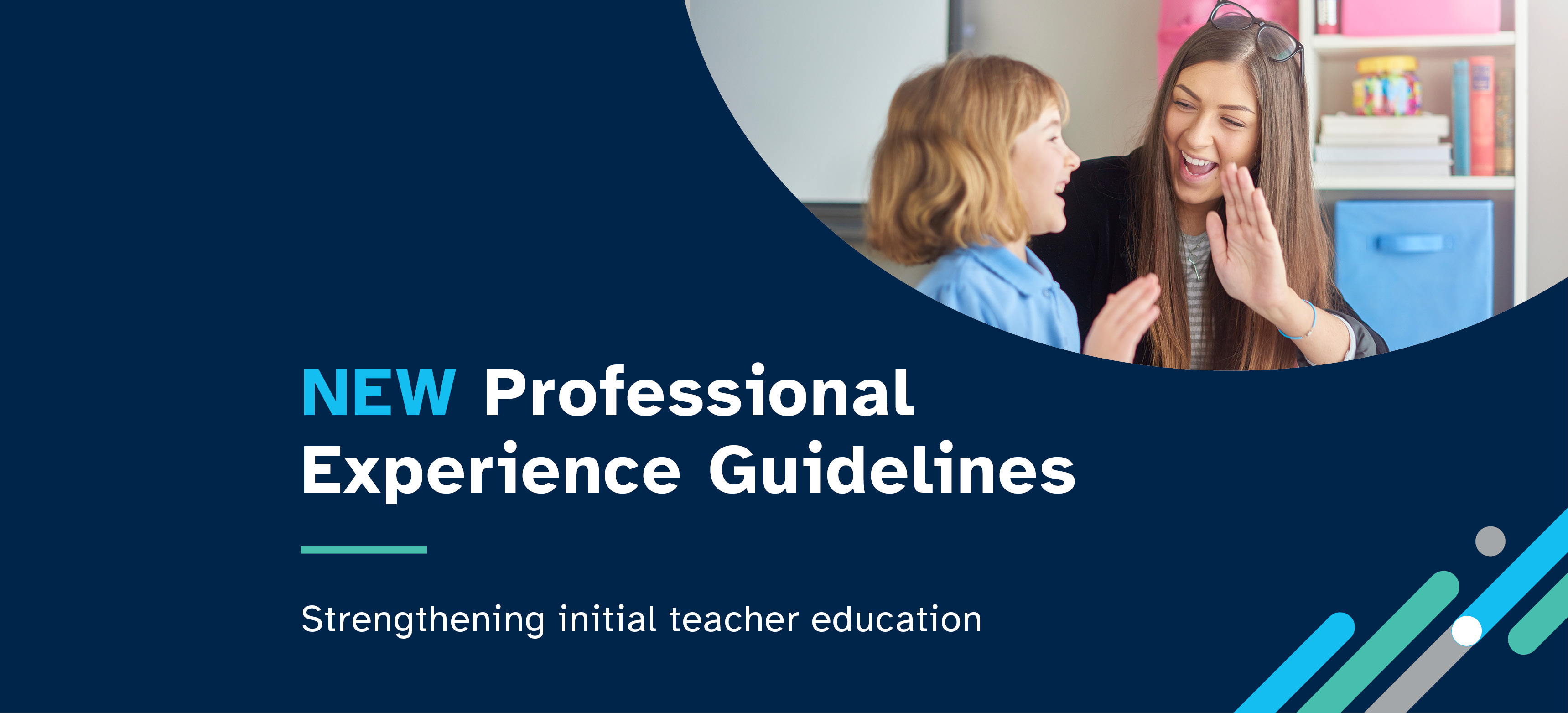 New Professional Guidelines to Support Teaching Students - newsroom banner