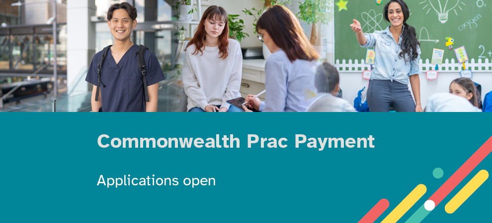 Commonwealth Prac Payment - Application open banner.