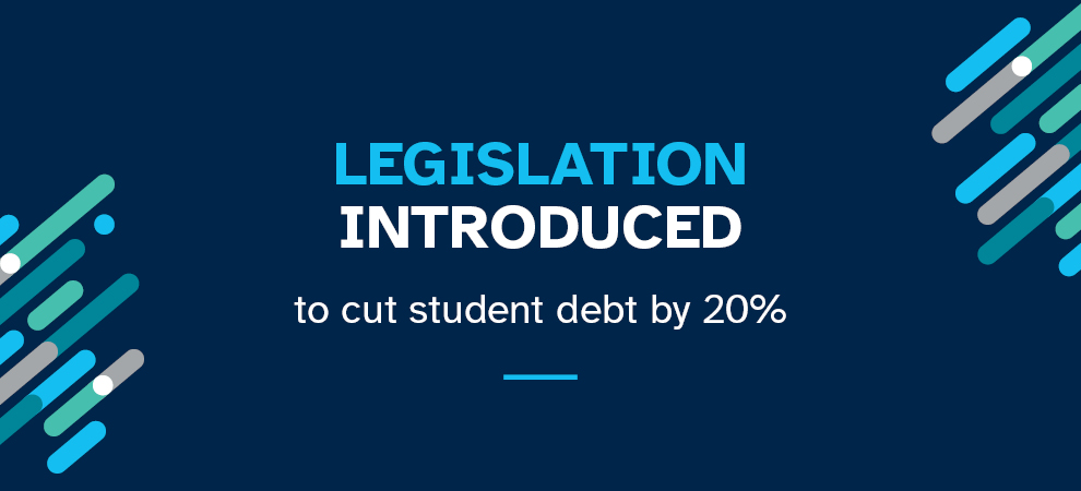 Legislation introduced to reduce student loan debts