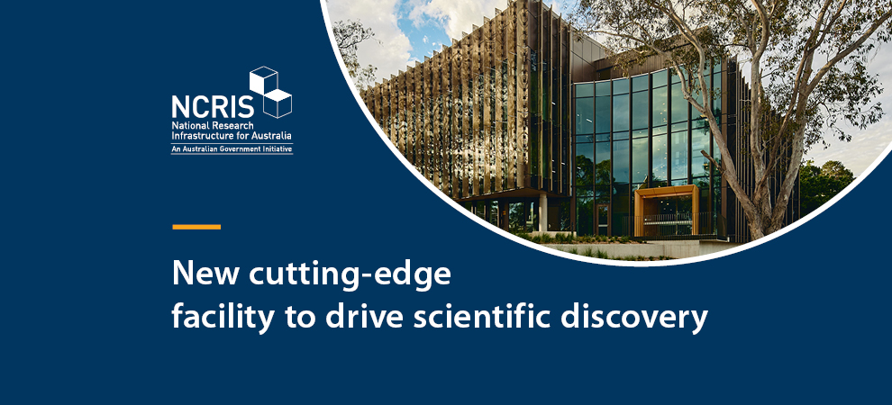 New cutting-edge facility to drive scientific discovery banner with an image of a building.