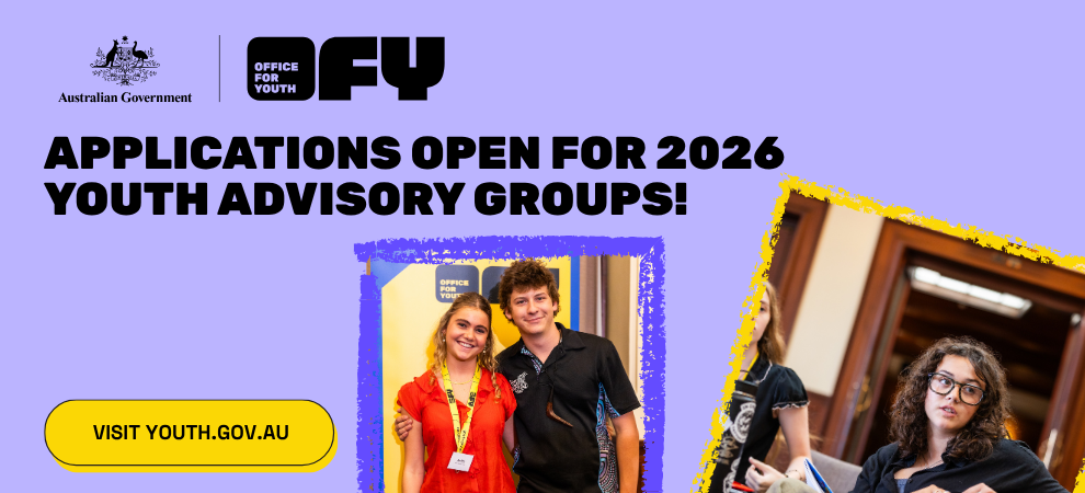 Applications open for 2026 Youth Advisory Groups