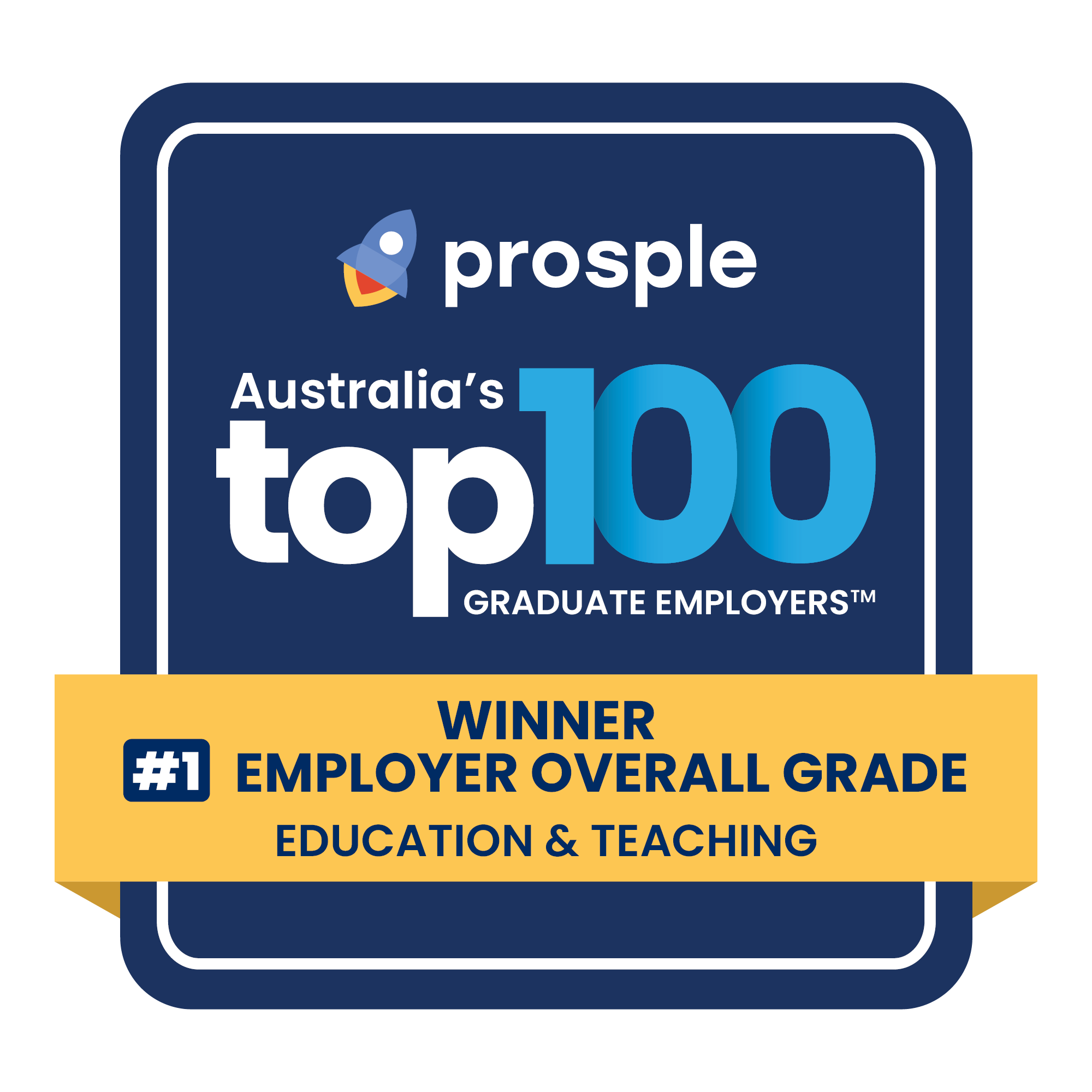 Department of Education - Winner Employer overall grade Education & teaching