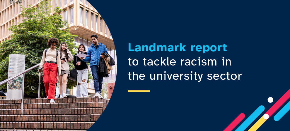 Landmark report to tackle racism in the university sector banner