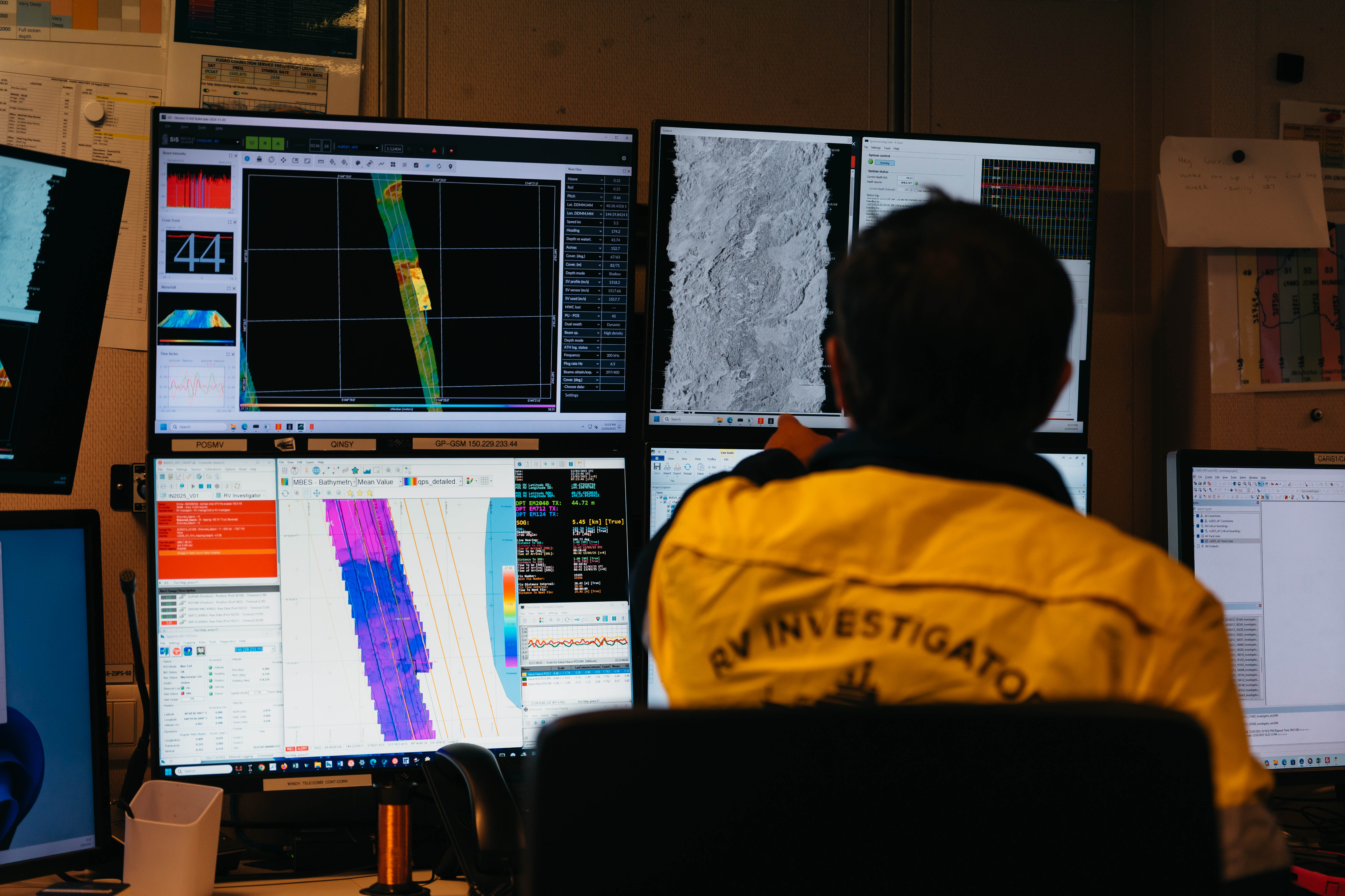 Marine RV Investigator acoustic mapping