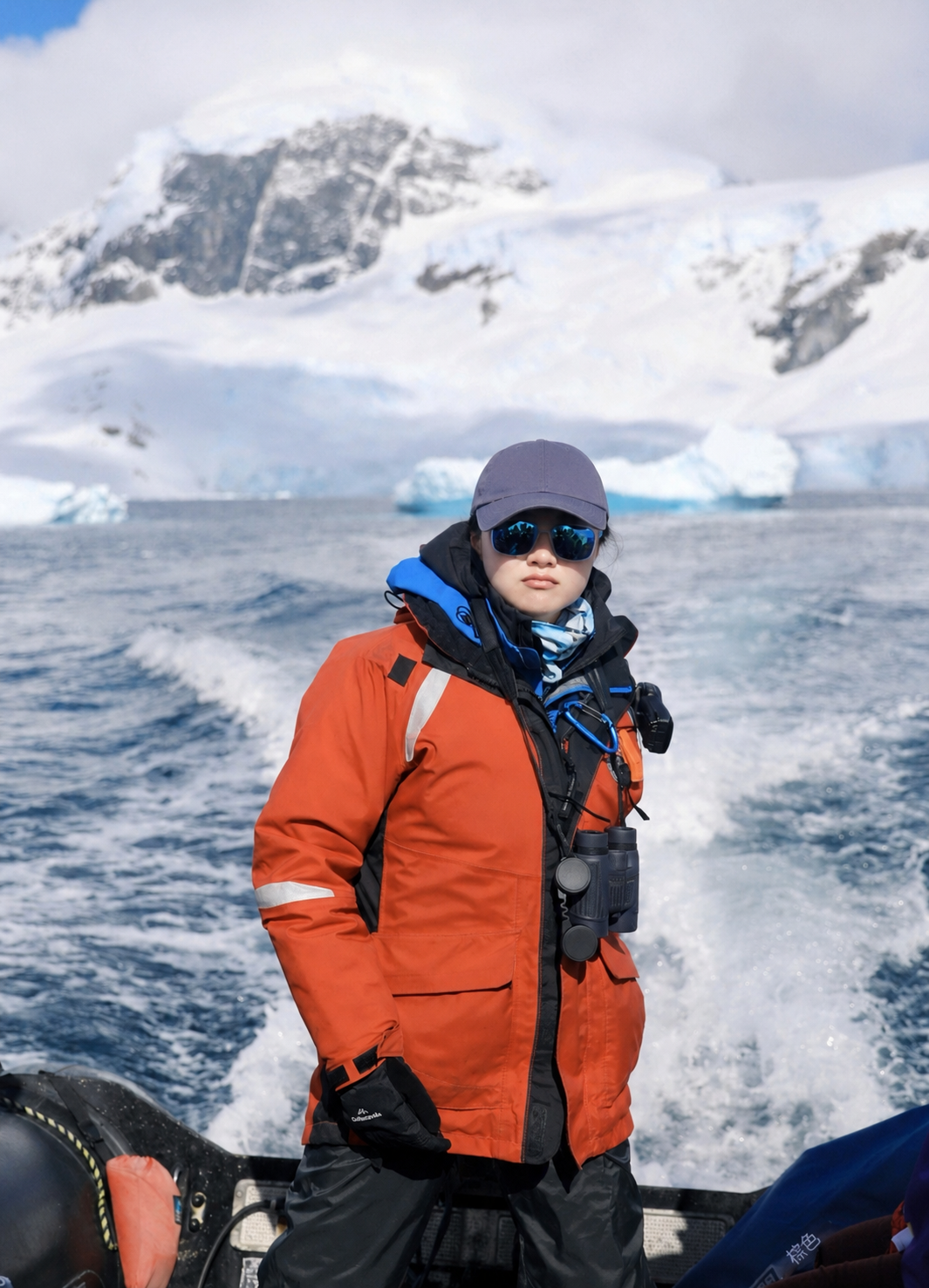 Dr Chen Zhao in the arctic.