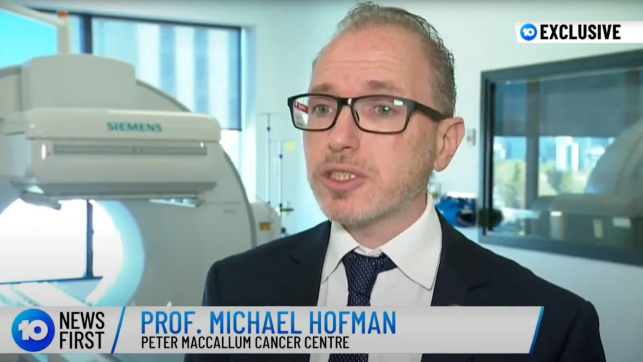 Prof Michael Hofman speaks to10 News about the study that provided the evidence to make PSMA PET scans available to patients nationally.