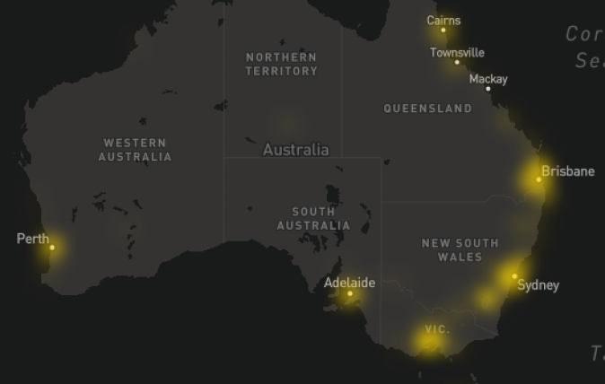 Map of Australia 