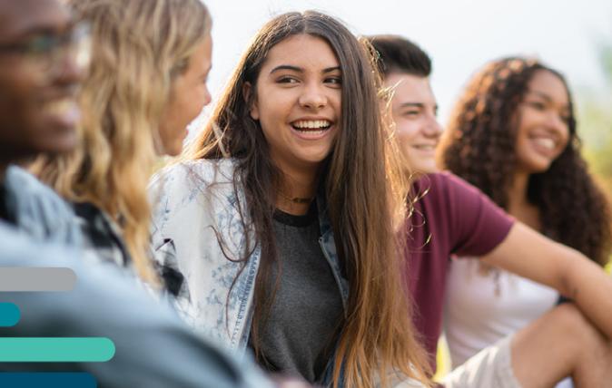 A group of smiling students 