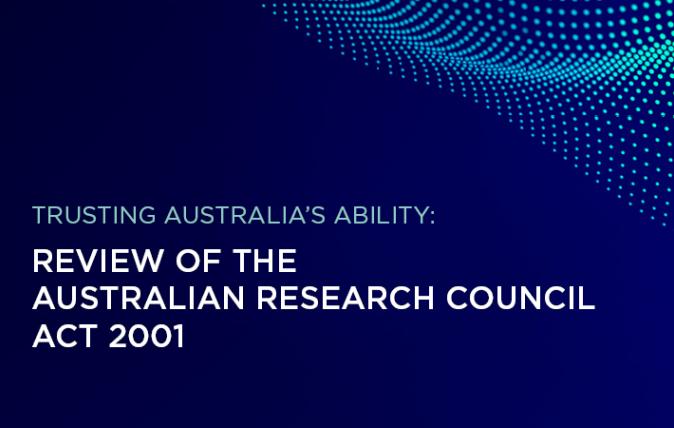 Review of the Australian Research Council Act 2001 Banner Image