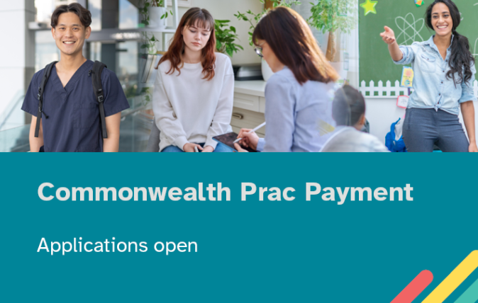 Commonwealth Prac Payment - Application open banner.