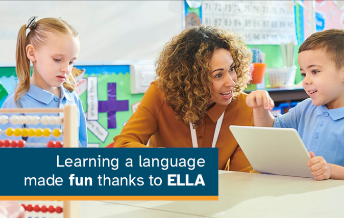 Learning a language made fun thanks to ELLA