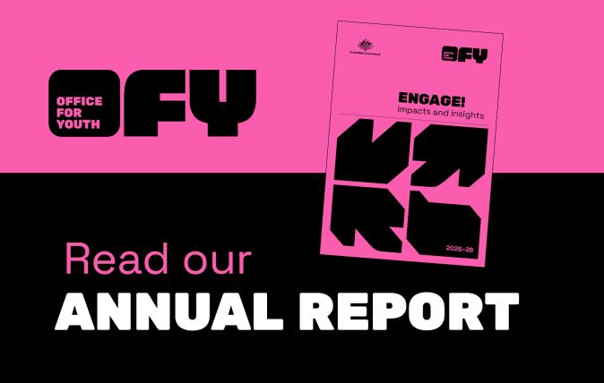 Read the Annual Report - Office for Youth newsroom banner.