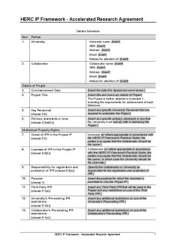 HERC IP Framework - Accelerated Research Agreement.pdf