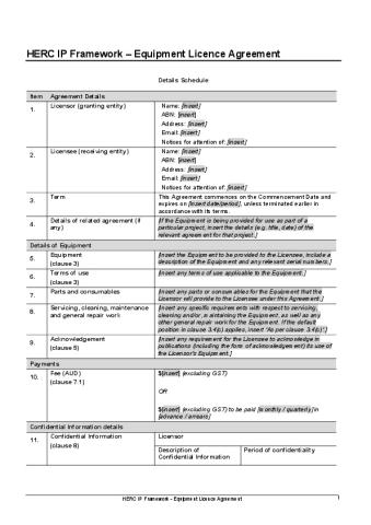 HERC IP Framework - Equipment Licence Agreement.pdf