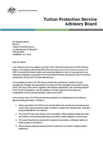 Letter of Draft Board Advice to Director on 2023 International Levy.pdf