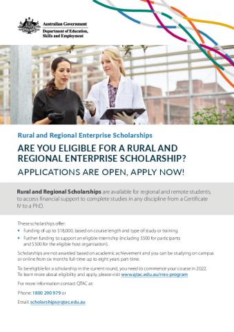 Rural and Regional Enterprise Scholarships Flyer.pdf