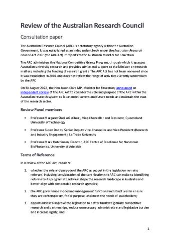 Review of the ARC Consultation Paper.pdf