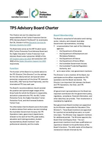 TPS Advisory Board Charter - January 2023.pdf