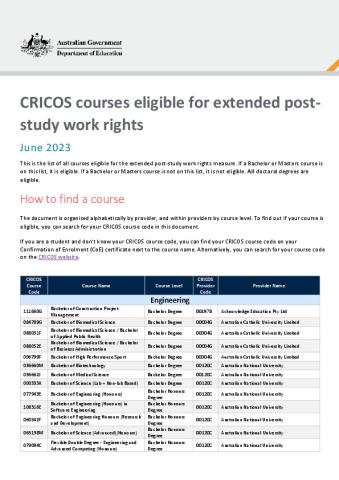 List of courses eligible for extended post-study work rights_With150.pdf