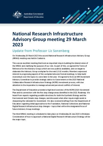 National Research Infrastructure Advisory Group meeting 29 March 2023.pdf