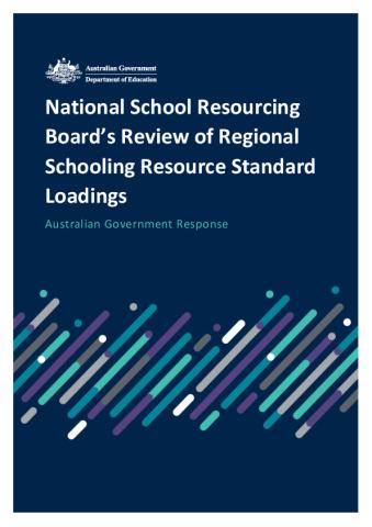 Australian Government response - NSRB Review of Regional SRS Loadings.pdf