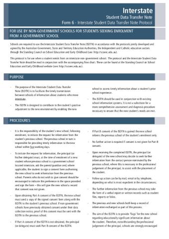Form 6 - Protocol for use by non-government schools for students transferring from government schools.pdf