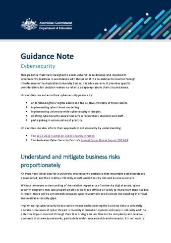 Guidance note - Cybersecurity.pdf