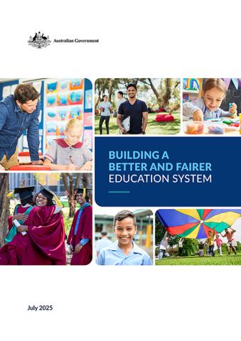 Building a better and fairer education system cover