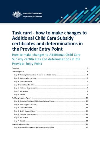 How to make changes to ACCS certificates and determinations in the Provider Entry Point.pdf