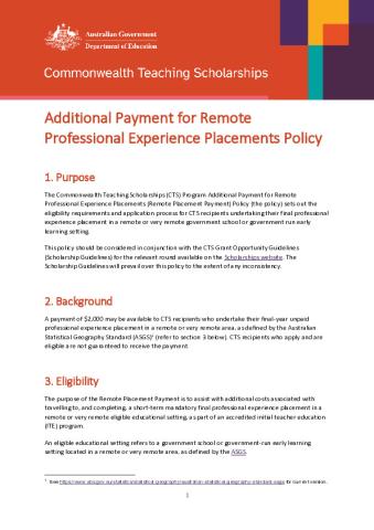 Additional Payment for Remote Professional Experience Placements Policy.pdf