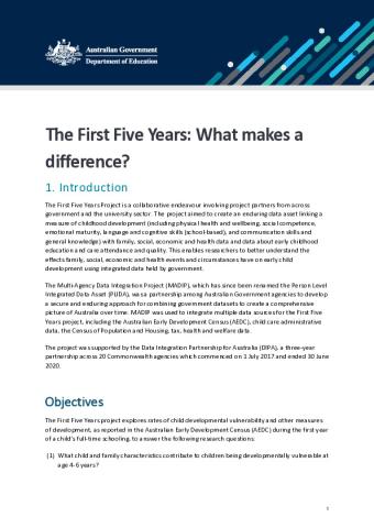 First Five Years full report.pdf