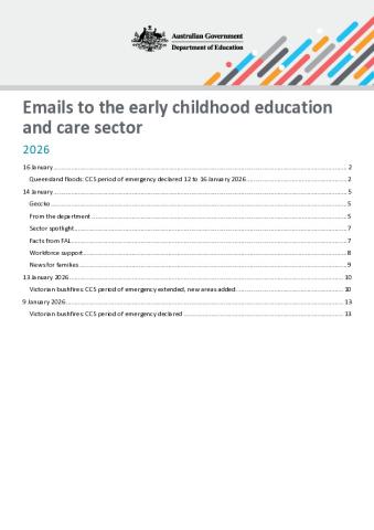 2026 Emails to the early childhood education and care sector updated 19 January 2026.pdf