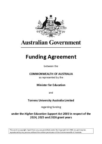 Torrens University Australia -  CGS Funding Agreement - 2026.pdf