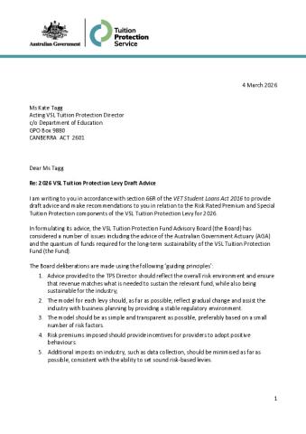 Draft Board Advice to TPS Director on 2026 VSL Levy Settings.pdf