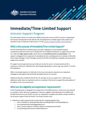 Inclusion Support Program Immediate Time-Limited Support.pdf