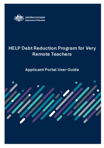 User Guide for Very Remote Teachers Applicant Portal.pdf