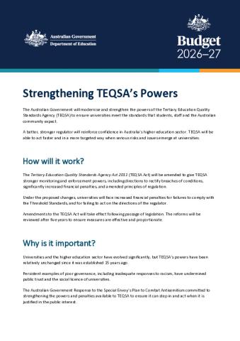 2026-27 Budget factsheet - TEQSA powers.pdf