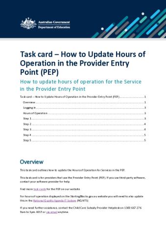 How to update opening hours in the Provider Entry Point.pdf