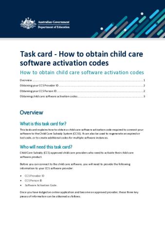 Task card - how to obtain child care software activation codes.pdf