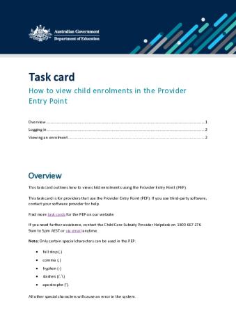 How to view enrolments in the Provider Entry Point.pdf