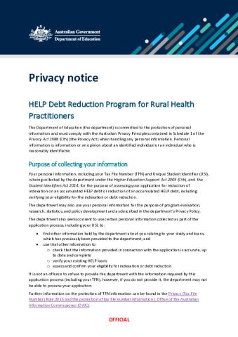 Privacy Notice myHELP Reduction Portal Rural Health Practitioners.pdf