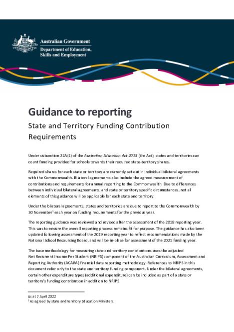 State Funding Contribution Requirements - Reporting Guidance.pdf