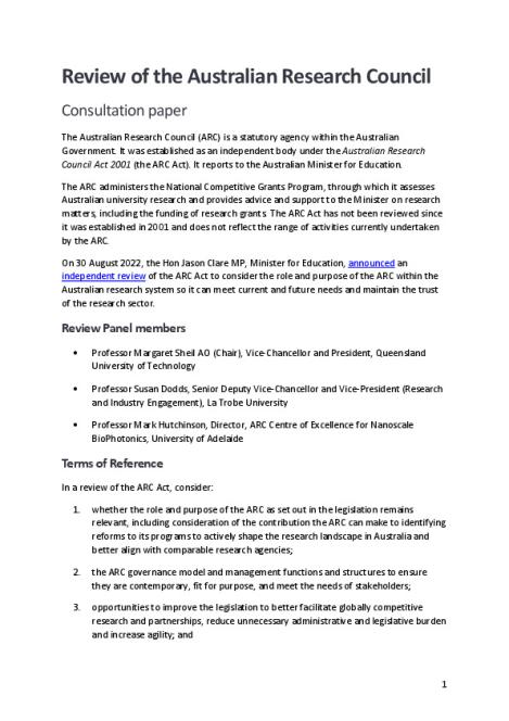 Review of the ARC Consultation Paper.pdf