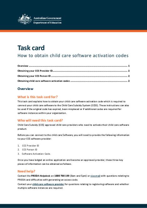 Task card – how to obtain child care software activation codes.pdf