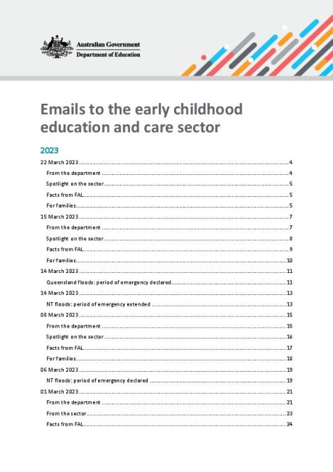 2023 Emails to the early childhood education and care sector_updated 24 Mar.pdf